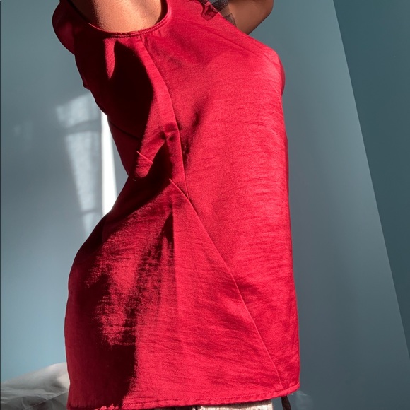 XS Dark Red Elegant top, Simply Vera - Picture 3 of 10